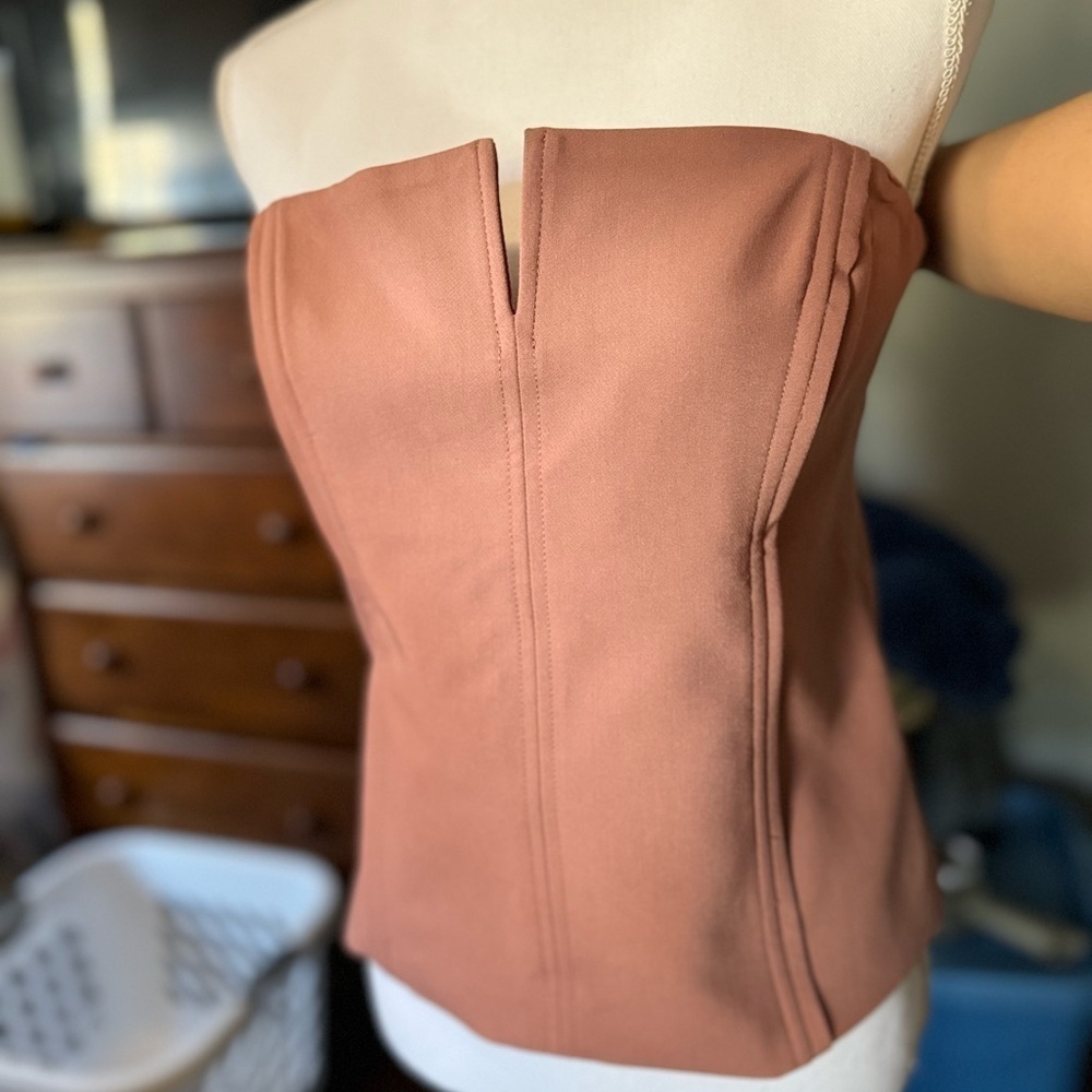 Zara seamed bustier Top size M NWT - Picture 7 of 7